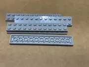 LEGO Parts - Light Bluish Gray Plate 2 x 12 - No 2445 - QTY 5