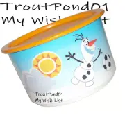 Tupperware Canister 4 Cup Stacking Snack Container Disney Frozen Olaf Snowman