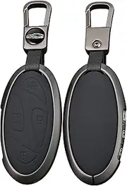 Fit for Hyundai IONIQ 6 Key Fob Cover Leather Keychain Key Case Cover