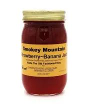 Smokey Mountain Honey House Strawberry Banana Jam - Sweet Gourmet Fruit...