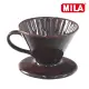 【MILA】日本製 織部燒 咖啡濾杯01-琥珀飴釉(織部燒手工精製)