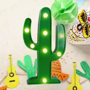 Green Cactus LED Light