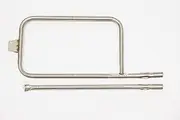 CAMPAQUIP Stainless Steel Grill Burner for Weber Family Q Series Q300 Q320 Q3000 Q3100 Q3200 Q3600 Campaquip BBQ Tube Pipe P-Shaped Mega-Flame (NOT for N Series)