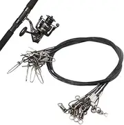 Fishing Leader Wire | Stainless Steel Leader Wire Fishing Leader - Tackle Rig with Lure Swivels Snaps, Bottom Rigs for Effective Fishing, River Boat Fishin