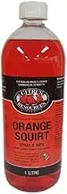 Citrus Resources Orange Squirt Spray & Wipe - Multipurpose Floor Cleaner | Biodegradable Cleaning Liquid | Strong Grease & Grime Remover | Ideal as Laundry Prewash, Carpet Spotter, Vinyl Cleaner 1Lt