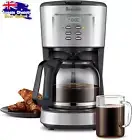 Electric Drip Coffee Maker Stainless Steel Programmable Timer LCD Display LCM700