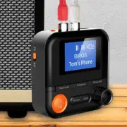 Stereo Transmitter Bluetooth-Compatible 5.2 Wireless AUX 2RCA TF for Headset/PC