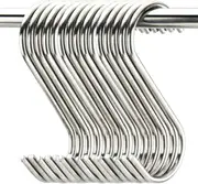 20 Pack 3.5" Hooks S Shaped Hanging Hooks Stainless Steel Metal Hangers Hanging Hooks Kitchen,Closet,Bathroom,Work Shop,Garden,Outdoor etc.