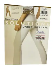 ROUND THE CLOCK Toning Shaper Underliner Capri Pale Beige Size A Over Run