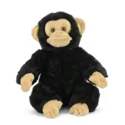 Living Nature Small Chimp Stuffed Animal Plush Soft Cuddle Toy 16cm Black 0y+
