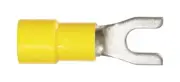 Jandorf 60998 Yellow Copper Vinyl Insulation #8 Stud Spade Terminal 22 to 10 AWG