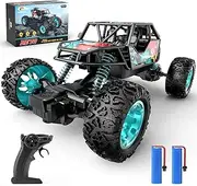 DEERC DE70 Remote Control Truck W/Metal Shell, 60+ Mins, 2.4G Remote Control Car, 1:22 RC Cars Crawler for Boys, RC Monster Trucks, Toy Vehicle Car Gift Kids Adults Girls