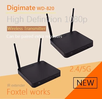 Digimate*WD-820 2.4/5G 200m HDMI Wireless AV Sender Receiver for FOXTEL IQ4 3 2