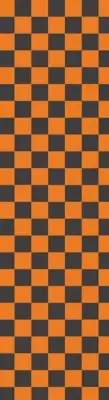 Fruity Griptape (9"x33") Black/Orange Checkers Single Sheet