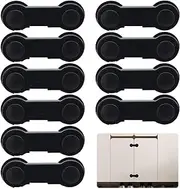 Child Safety Locks, Child Lock, Baby Proofing, 10 Pack Cabinet Locks for Babies, Cabinet Door Locks for Baby Proofing and Child Safety, Safe Quick Easy Use - No Tools or Drilling, Strong Adhesive