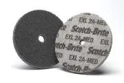 Scotch-Brite EXL Unitized Wheel, XL-UW, 2A Medium, 2 in x 1/4 in x 1/4 in
