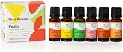 Plant Therapy Essential Oils Fruits Set | Grapefruit, Tangerine, Lemon, Mandarin, Lime, Orange Sweet In Wood Box | 10mL