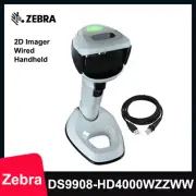 Zebra DS9908-HD4000WZZWW Handheld 1D/2D Wired Barcode Scanner with USB Cable New