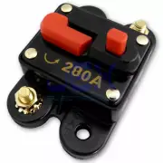 280 Amp In-Line Circuit Breaker Solar/Audio/Car/RV 280A/280AMP Fuse 12V/24V DC