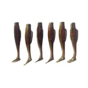 Groove Design Soft Plastic Fishing Lure Pack of 6 Paddle Tail Swimbait 6 7cm