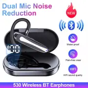 Wireless Trucker Headset Bluetooth 180 ° Rotatable Earpiece Mic Noise Cancelling