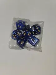 7 pc. Dungeons and Dragons D&D RPG ROLE-PLAYING GAME Dice Set Blue