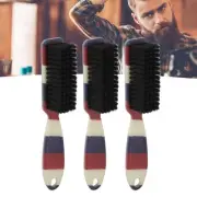 3pcs Soft Beard Fade Brush Ergonomic Handle Beard Styling Cleaning Brush MGR