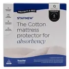 NEW Protect-A-Bed Cotton Terry Staynew Fitted Waterproof Mattress Protector Quee