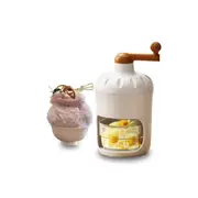 Manual Snow Cone Maker: Portable Home Hand Shake Smoothie Ice Crusher And Ice Cream Maker (With 2 Ice Boxes)