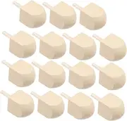 Unique DIY Hanukkah Decor 15pcs Hand Painted Wooden Dreidels Unfinished Wood Craft for Party