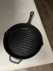 Geoffrey Zakarian 11" Nonstick Cast Iron Grill Pan