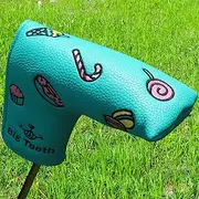 Big Teeth Golf Blade Putter Cover Headcover Club Protector Magnetic Bar Closure Sweet Candy for Scotty Cameron Taylormade Odyssey