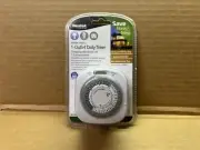 Westek 1 Outlet Daily Timer 24 On 24 Off Per Day 1 Ground Outlet White NEW