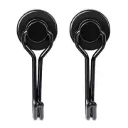 2X Strong BLACK SWIVEL Magnetic Hook Hanger Neodymium Magnet Hook | Fridge Shelf