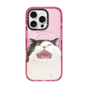 iPhone 16 Pro Impact Case MagSafe Compatible AHH! Cat by Watercatlor