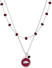 From the Heart Arkansas Razorbacks Ivy Necklace Silver Chain Jewelry Gift UA, Sterling Silver, No Gemstone