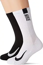 Nike Unisex Multiplier Crew (2 Pairs) Socken