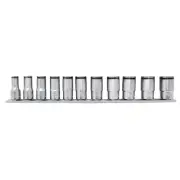 RS3350X/11 Ko-ken USA Special 3/8 Sq. Dr. Semi-Deep Socket set 8-19mm Nut Grip
