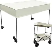 Golf Cart Canopy, Foldable Canopy, Waterproof Awning Sunshade, Pram Accessories, Garden Push Awning, Portable Food Push Pull Cart for Camping, Picnic, Outdoor