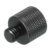Mic Stand Adapter 3/8 Female to M8 Male Camera Screw Thread Adapter Black