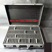 sunnyhouse Aluminum Frame Storage Box Case with Lock for 100 Silver Dollar Coins Holders, Fit 100 Coins in Plastic Round Holders with Diameter up to 52mm