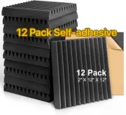 Fstop Labs Acoustic Foam Panels 2" X 12" X 12" Self-Adhesive Acoustic Studio