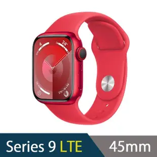 三合一無線充電座組【Apple】Apple Watch S9 LTE 45mm(鋁金屬錶殼搭配運動型錶帶)