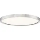 Outskirts - 28W LED Flush Mount-1 Inch Tall and 15 Inch Wide-Brushed Nickel
