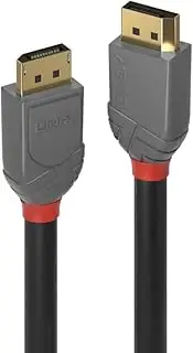 LINDY Anthra LINE DisplayPort 1.4 Cable, Male/Male, 0.5m (Model Number: 36480)