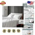 King Size Cooling Sheets - 100% Bamboo, Deep Pocket Softness for Hot Sleepers