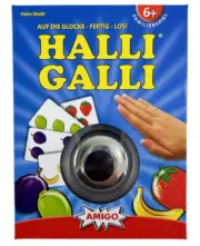 Halli Galli Amigo 1700 Fast-Paced, Bell-Ringing Card Game for 2-6 Players!