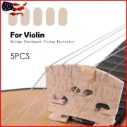 5pcs Violin Strings Cushion Mini Parchment Replacement Stringed Instrument Parts