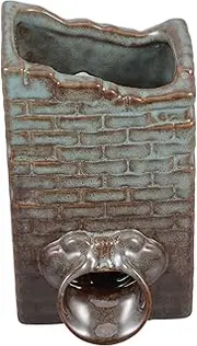 ANDRESLAD Fountain Flowing Water Clay Pot Indoor Waterfall Decoration Fish Tank Accessories Small Fish Tank Bubbler Fish Tank Landscaping Tools Small Water Fountain Indoor Ceramics