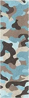 Amooorous Camouflage Blue Decorative Skateboards Grip Tape Tear-Proof Grip Tape Longboard Tear-Proof Cruiser Griptape 33×9 Inch